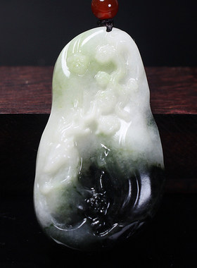 天然独山玉一路有你玉挂件
