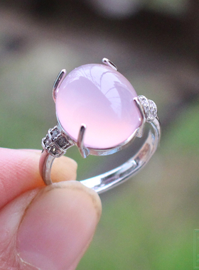 天然玉髓可调节戒指包邮