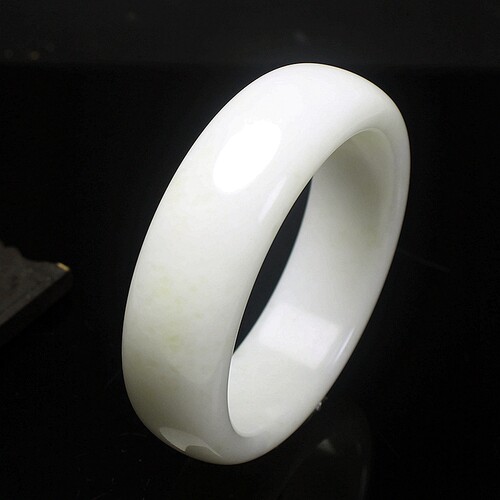 新品天然蓝田玉加宽手镯玉镯子