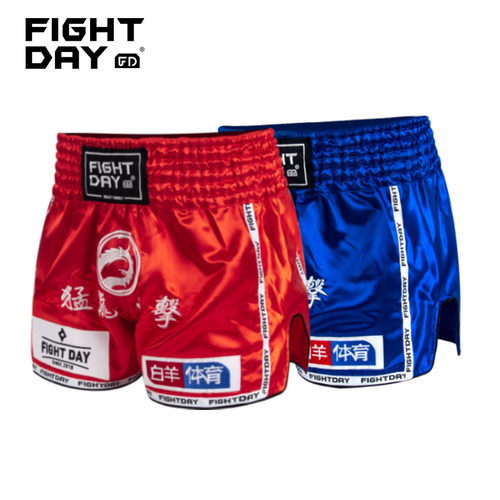 FIGHTDAY男女比赛短裤裤运动短裤赛事泰拳泰拳裤散打拳击踢拳