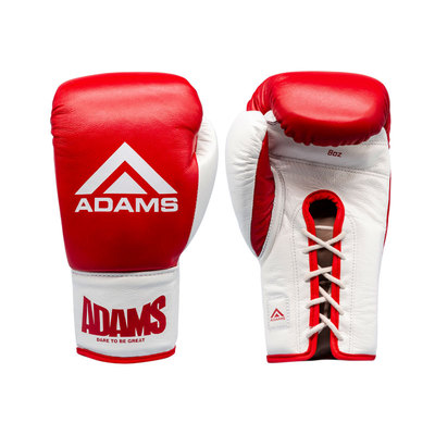 亚当斯牛皮专业级拳击手套儿童成人男女训练专用搏击泰拳打沙袋