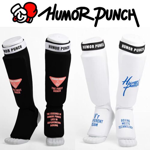 HUMOR PUNCH针织乳胶自由搏击护腿 拳击泰拳散打格斗便携轻便护腿