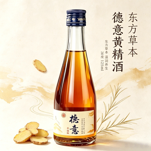 德意黄精养生调制酒38度125ml礼盒四瓶装送礼聚会高端礼品
