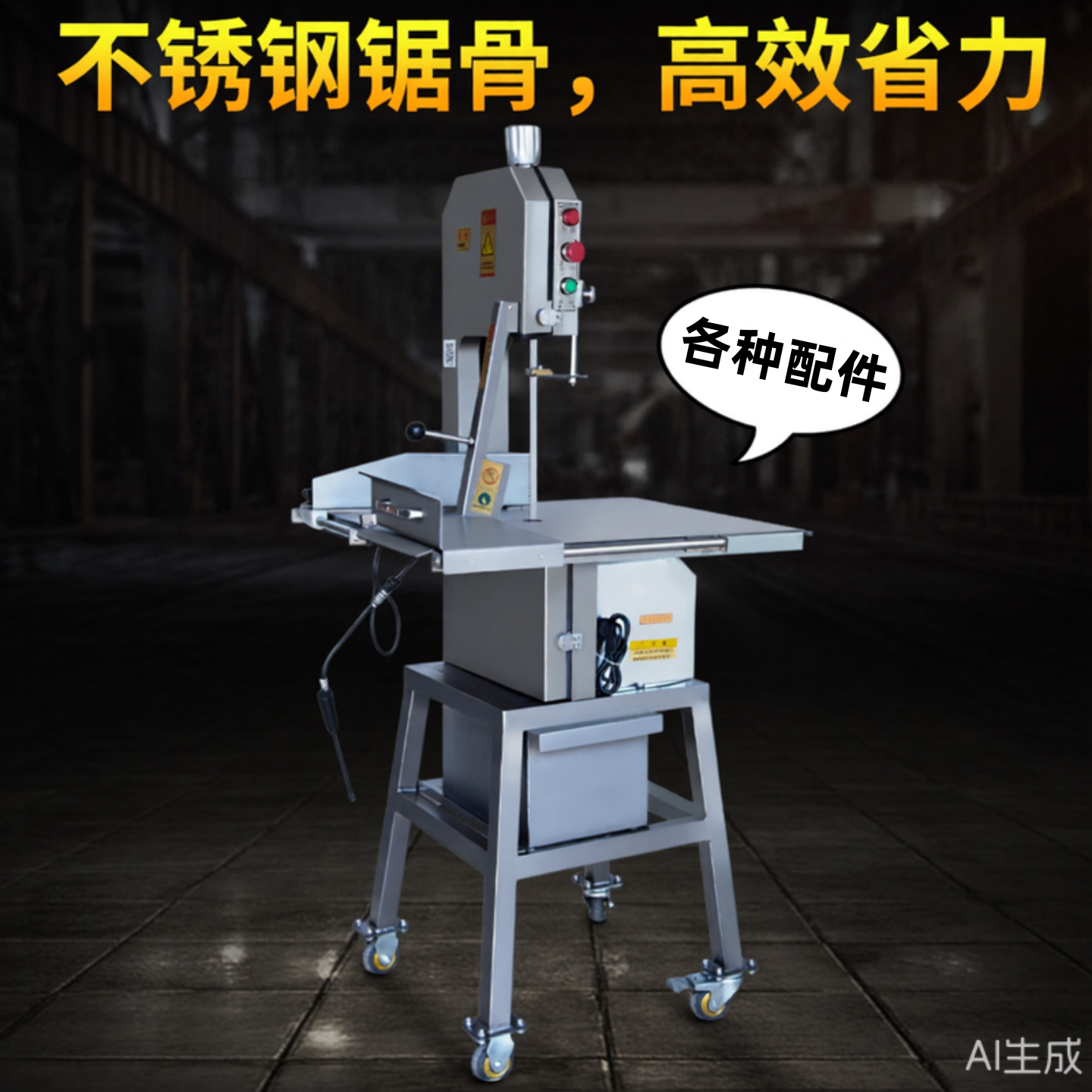 思凯特切骨机不锈钢立式各种配件图片