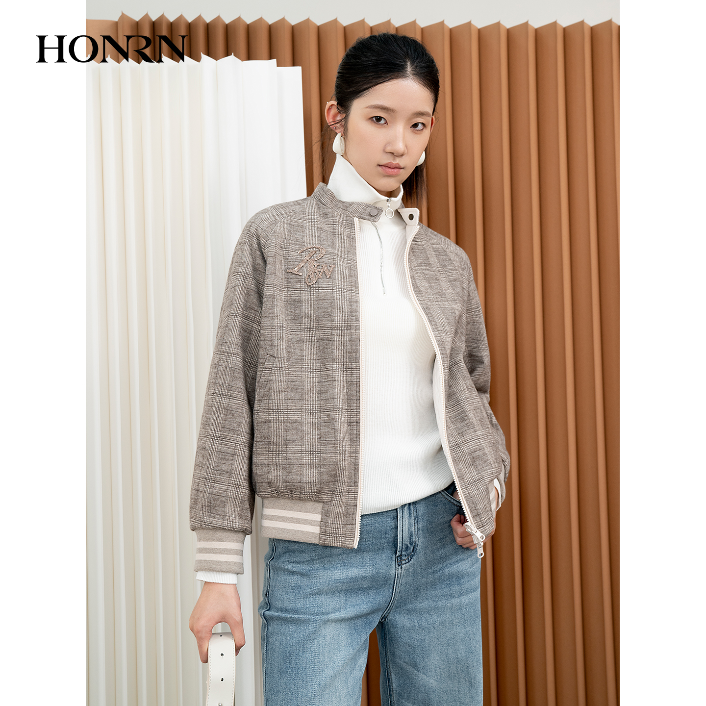 HONRN/红人短款双面穿棉衣外套