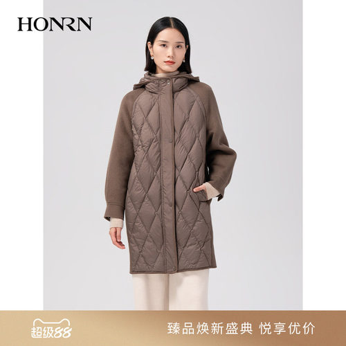 HONRN/红人白鹅绒羽绒服外套