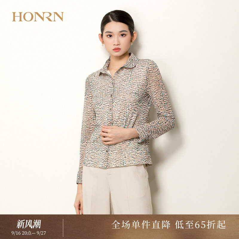 HONRN/红人长袖衬衫上衣图片