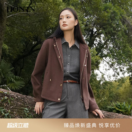 红人时尚羊毛大衣外套女冬