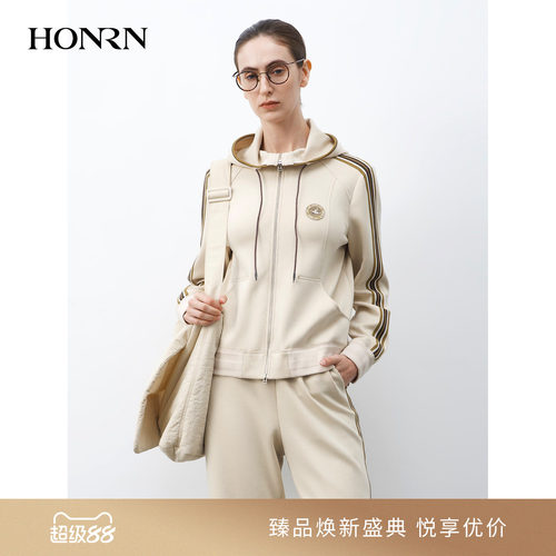 HONRN/红人连帽休闲宽松女卫衣