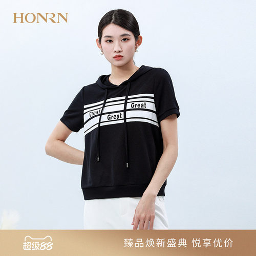 HONRN/红人连帽针织衫上衣