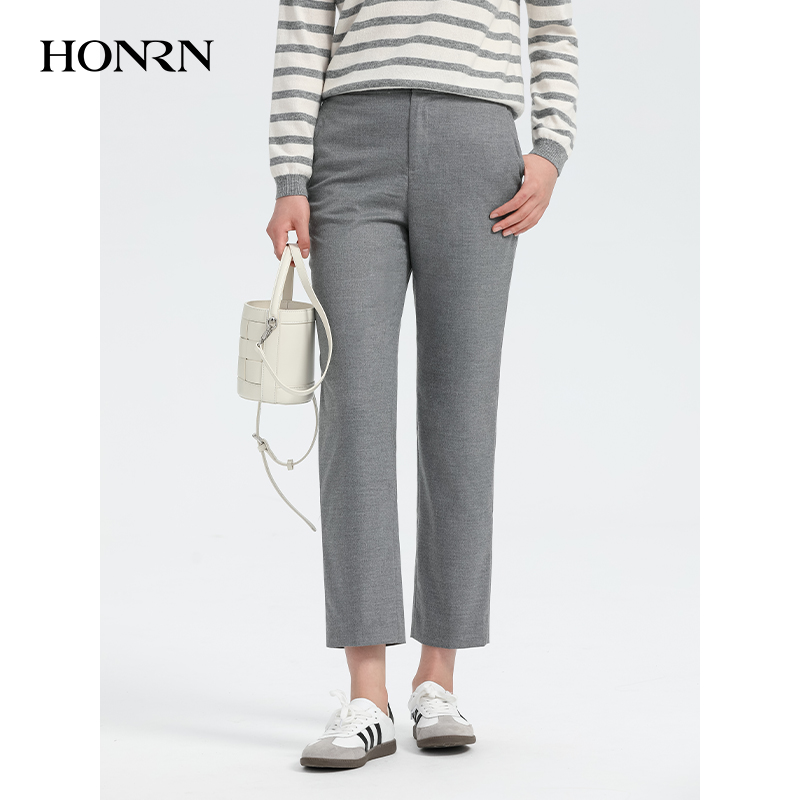 HONRN/紅人直筒休閑褲
