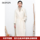 HONRN 红人中长款 系带山羊绒羊毛呢子大衣外套女秋冬HI55OD866