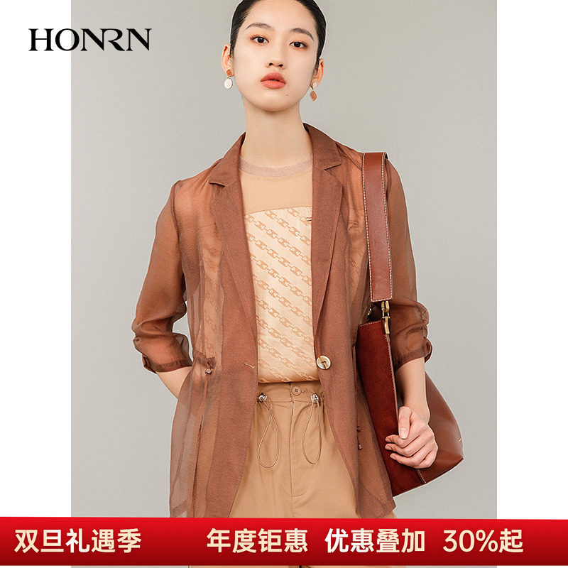 HONRN/红人七分袖西装外套