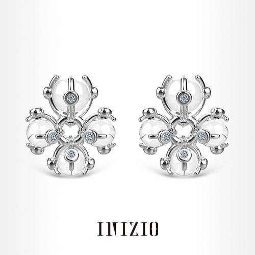 INIZIO光启十字花耳环