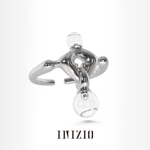 INIZIO 若水之迹戒指天然白水晶原创设计小众高级感气质开口戒新