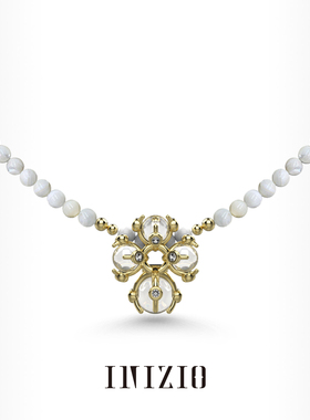高级感INIZIO串珠项链白蝶贝珠