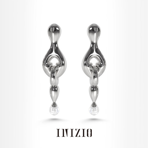 INIZIO若水之迹耳环银针白水晶