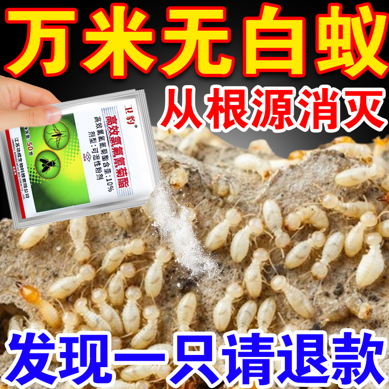 白蚁防治专用药室内全窝端无毒灭白蚁药家用特效专用药粉杀虫剂ZM 洗护清洁剂/卫生巾/纸/香薰 杀虫剂（卫生农药） 原图主图