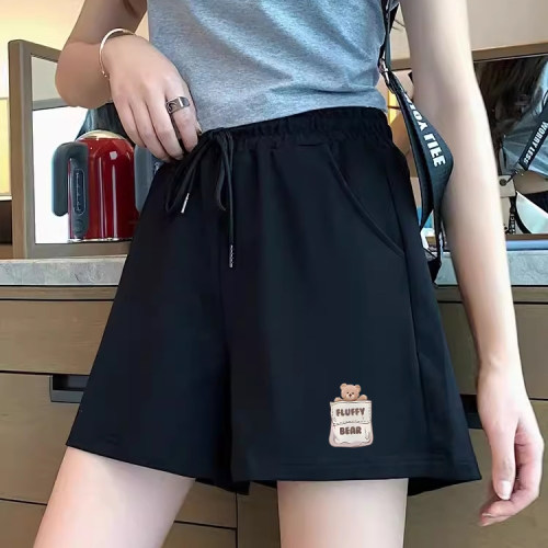 100%纯棉短裤女夏透气舒适休闲裤