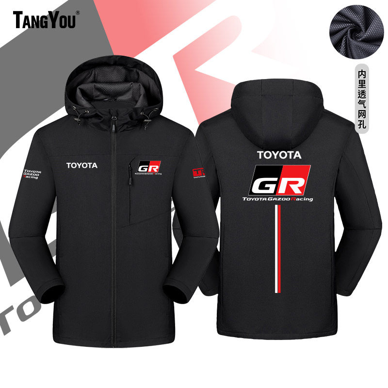 可定制机车夹克丰田TOYOTA车队服GR赛车服外套改装周边工装冲锋衣