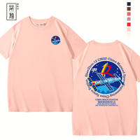 The men's summer T-shirt related to Shenzhou-12 is a super popular pure cotton short-sleeved shirt for cnsa astronauts in China's space program thumbnail 6