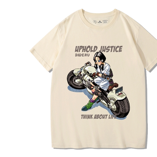 龙珠联名t恤卡通动漫周边短袖比迪丽ins学生漫画日系周边纯棉半袖