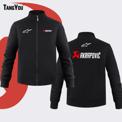 可定制机车a星天蝎联名摩托车骑行周边立领运动卫衣男士保暖外套