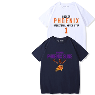 篮球运动T恤太阳队克里斯保罗3号布克1号球衣短袖宽松休闲训练服