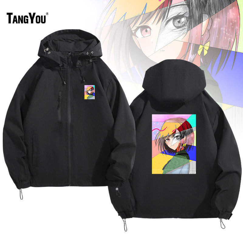 二次元卡通世界计划缤纷舞台初音25时东云绘名同款周边印花夹克衫