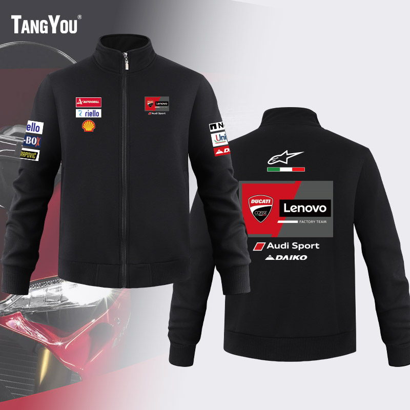 机车服卫衣立领运动休闲