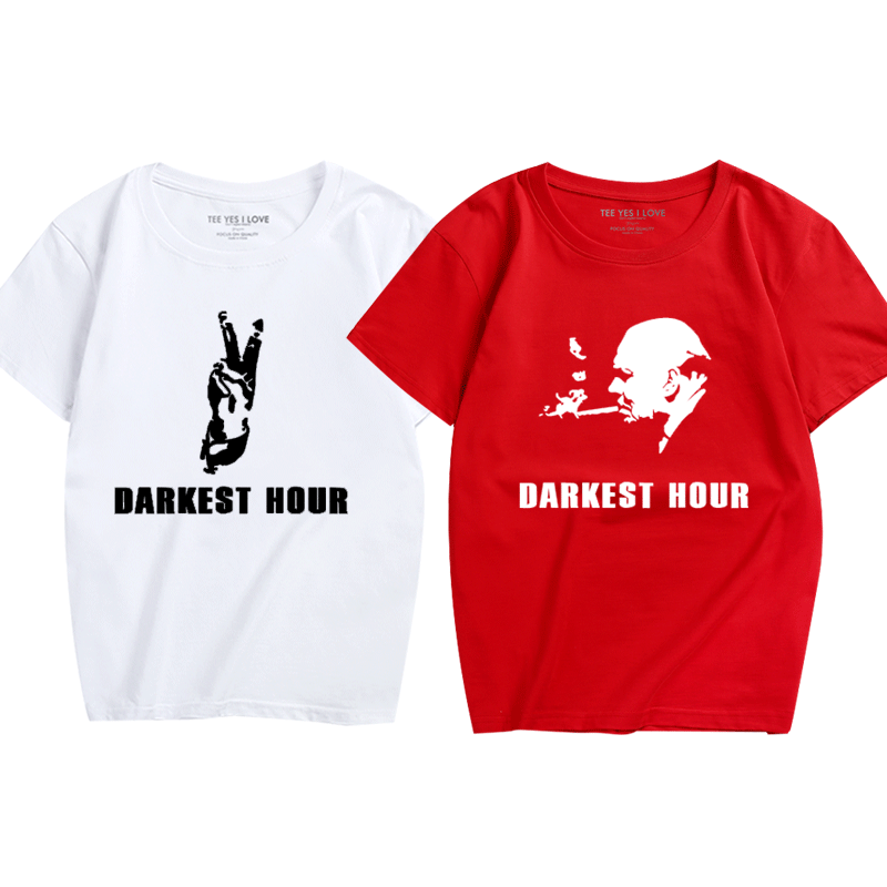 至暗时刻短袖t恤男电影周边衣服半袖青少年宽松纯棉体恤衫夏新款