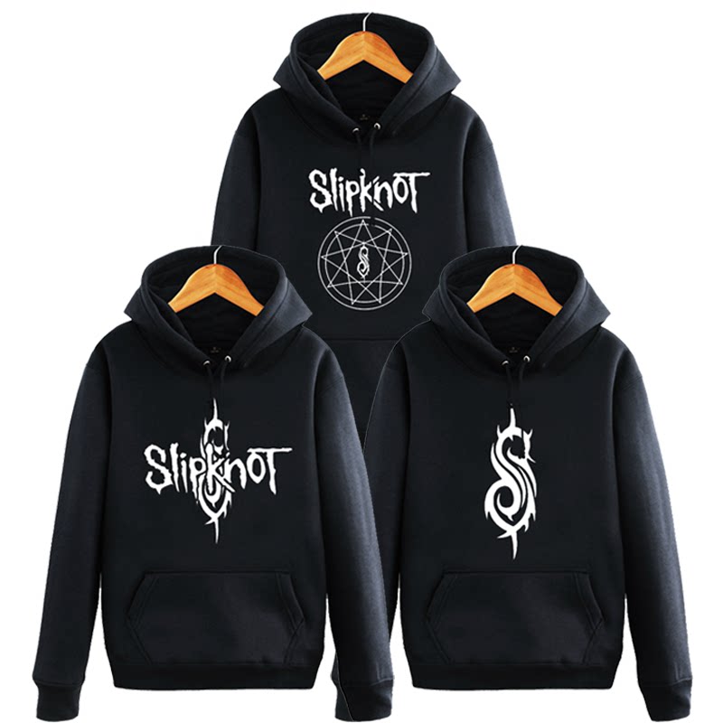 欧美摇滚电音DJ活结乐队 Slipknot周边卫衣男女电音休闲加绒外套