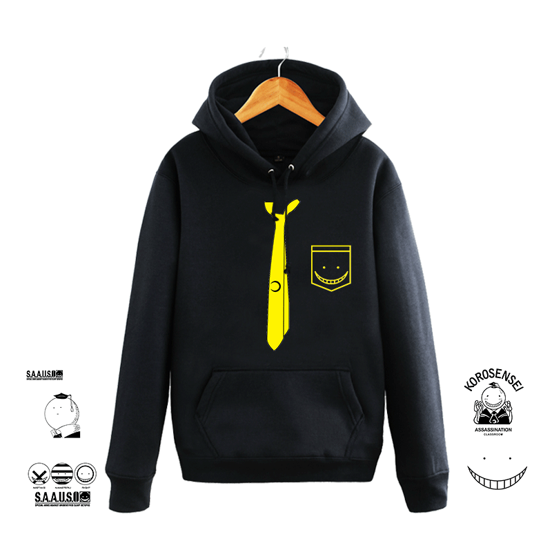 暗杀教室杀老师动漫加绒卫衣男女二次元外套周边青少年休闲外衣
