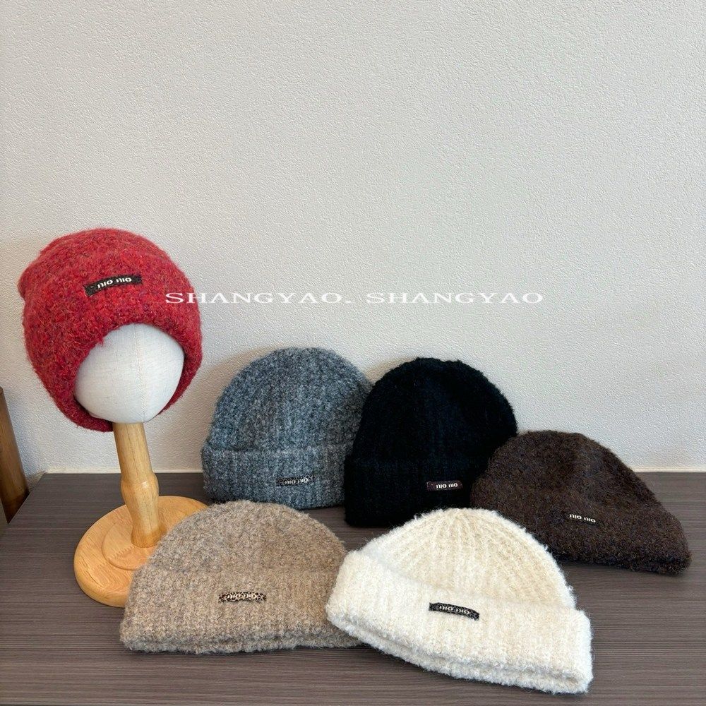 儿童帽子日系针织冷帽洋气豹纹字母标男女童冬季瓜皮帽套头毛线帽,童装/婴儿装/亲子装,帽子,淘宝优惠券,粉丝福利购,淘宝优惠卷