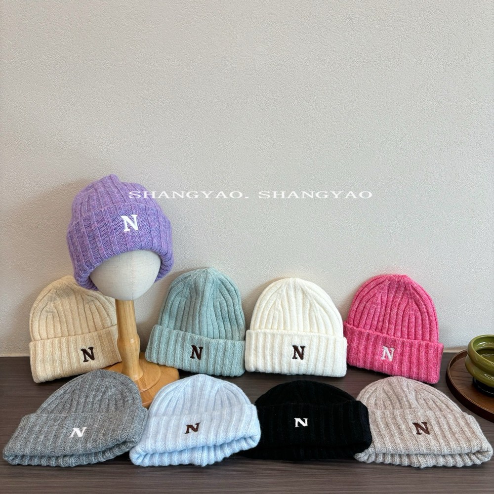 儿童帽子冬季针织毛线冷帽保暖简