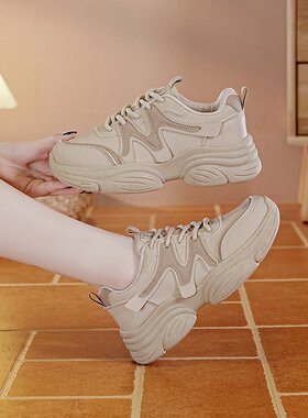 运动鞋女2026春秋季新款学生跑步鞋软底防滑耐磨老爹鞋潮L-88