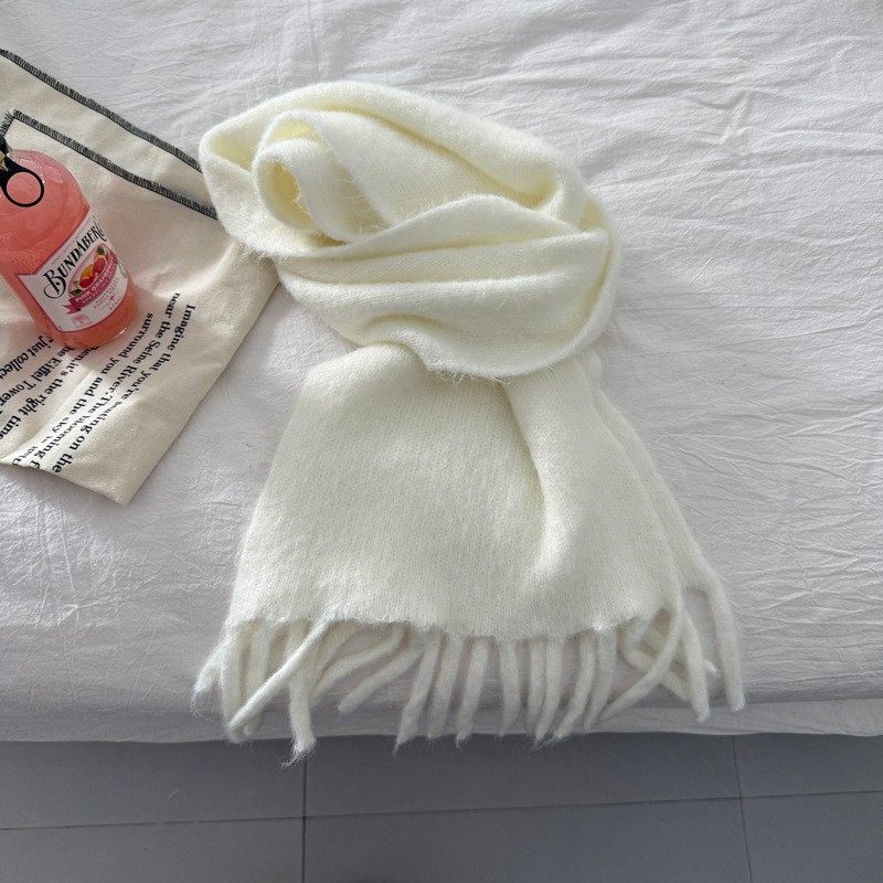 多巴胺糖果色手感chao舒服 软糯糯纯色围巾松软蓬松拉毛保暖SD24