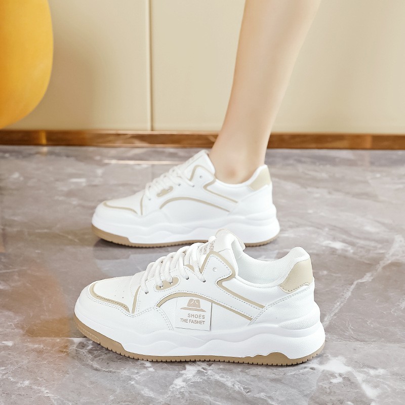 厚底小白鞋女款2025新款运动休闲板鞋百搭女鞋子春秋学生MX-8kl04