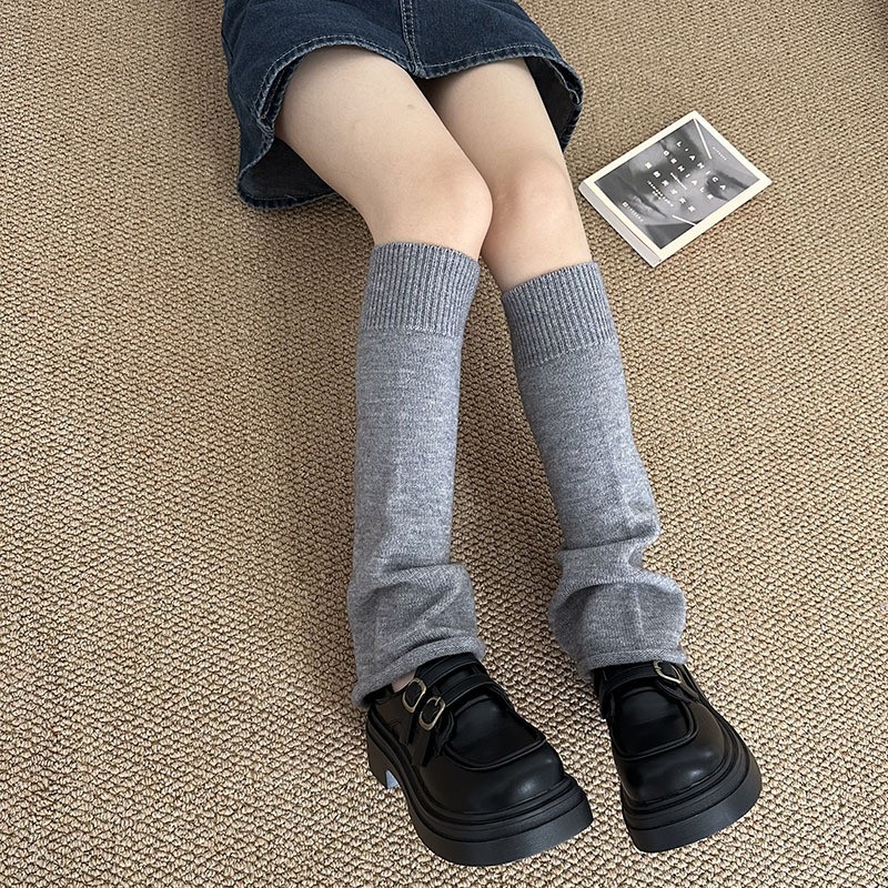 针织袜套高级千禧年y2k辣妹袜套日系少女jk堆堆袜套女SD27