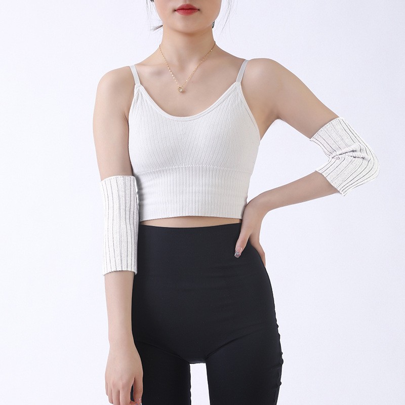 秋冬护胳膊手臂套保暖套袖男女纯棉加厚护肘防寒关节套针织假HB60