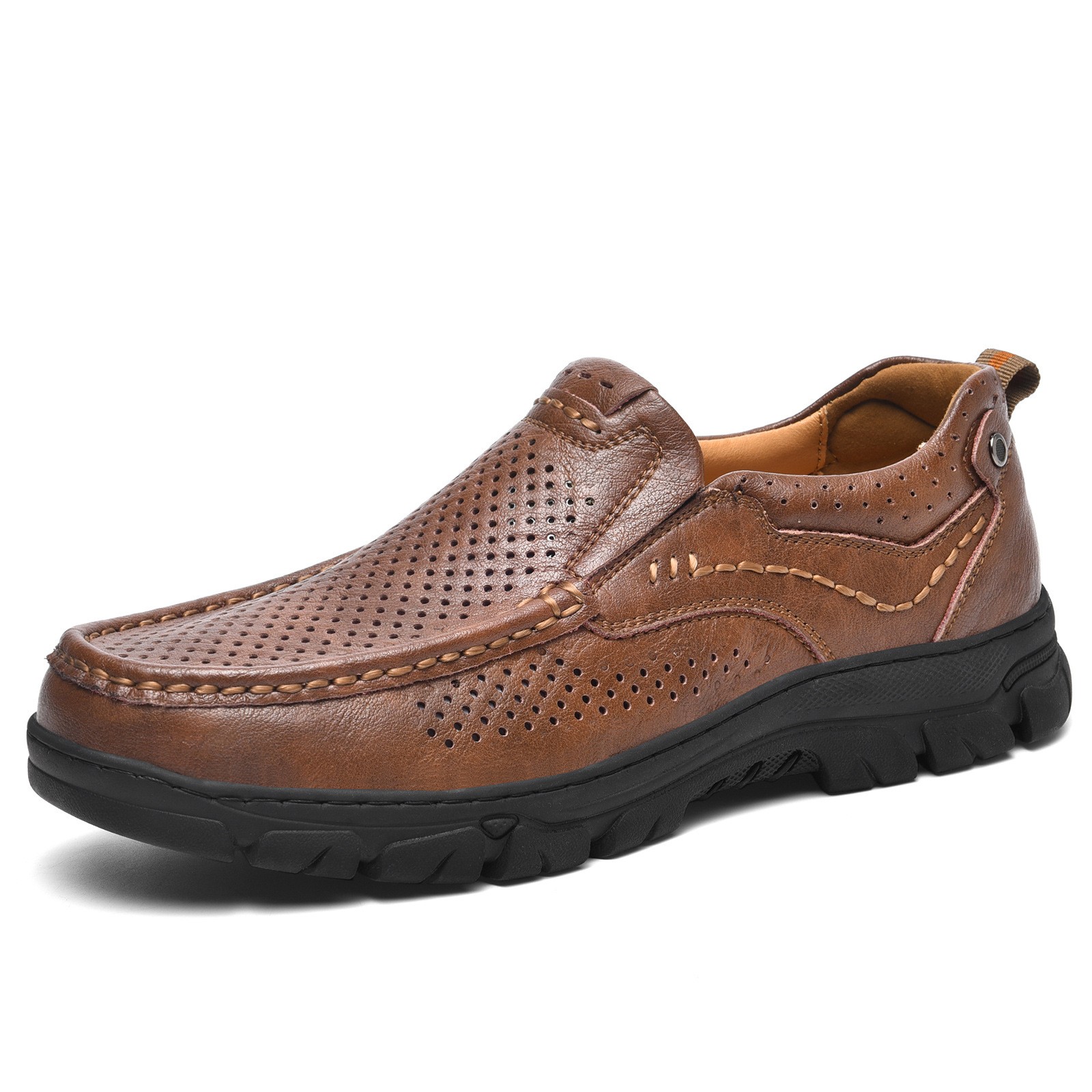 爆款皮鞋男款真皮大码男士户外鞋休闲皮鞋登山鞋xc83