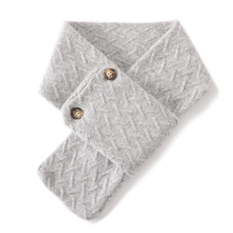 羊绒围巾女男秋冬羊毛线护颈椎护脖套加厚保暖针织韩披肩围脖HB70