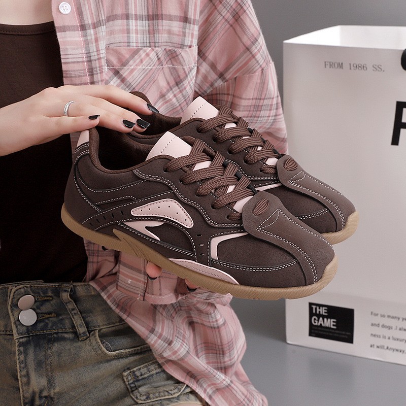 休闲单鞋女2025秋新款德训鞋轻便显脚小百搭学生小白鞋女KC-Nkl89