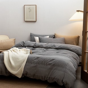 北欧纯棉沙发垫简约现代沙发盖布四季 通用纯色布艺防滑沙发套盖巾
