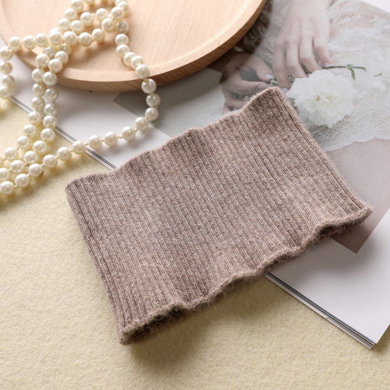 羊绒围脖套头围巾男女秋冬季保暖针织假领子羊毛护颈椎小脖套HB71