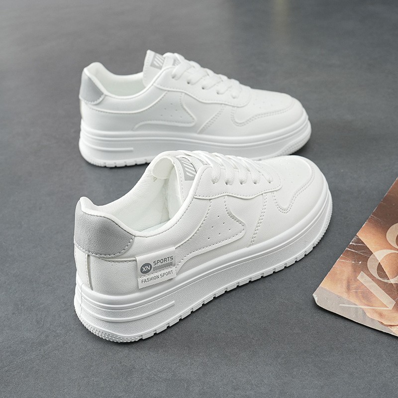 女鞋2025秋季新爆款百搭板鞋子女生chic港风运动鞋小白鞋 XN-kl52