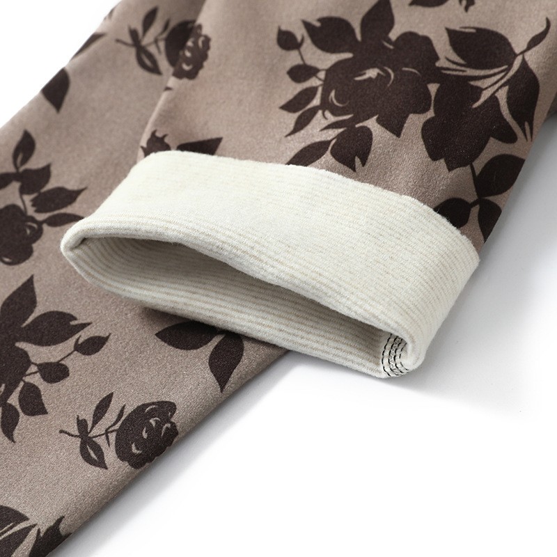 花朵印花护腿2024秋冬季新款男女骑行运动加厚保暖小腿关节腿HB93