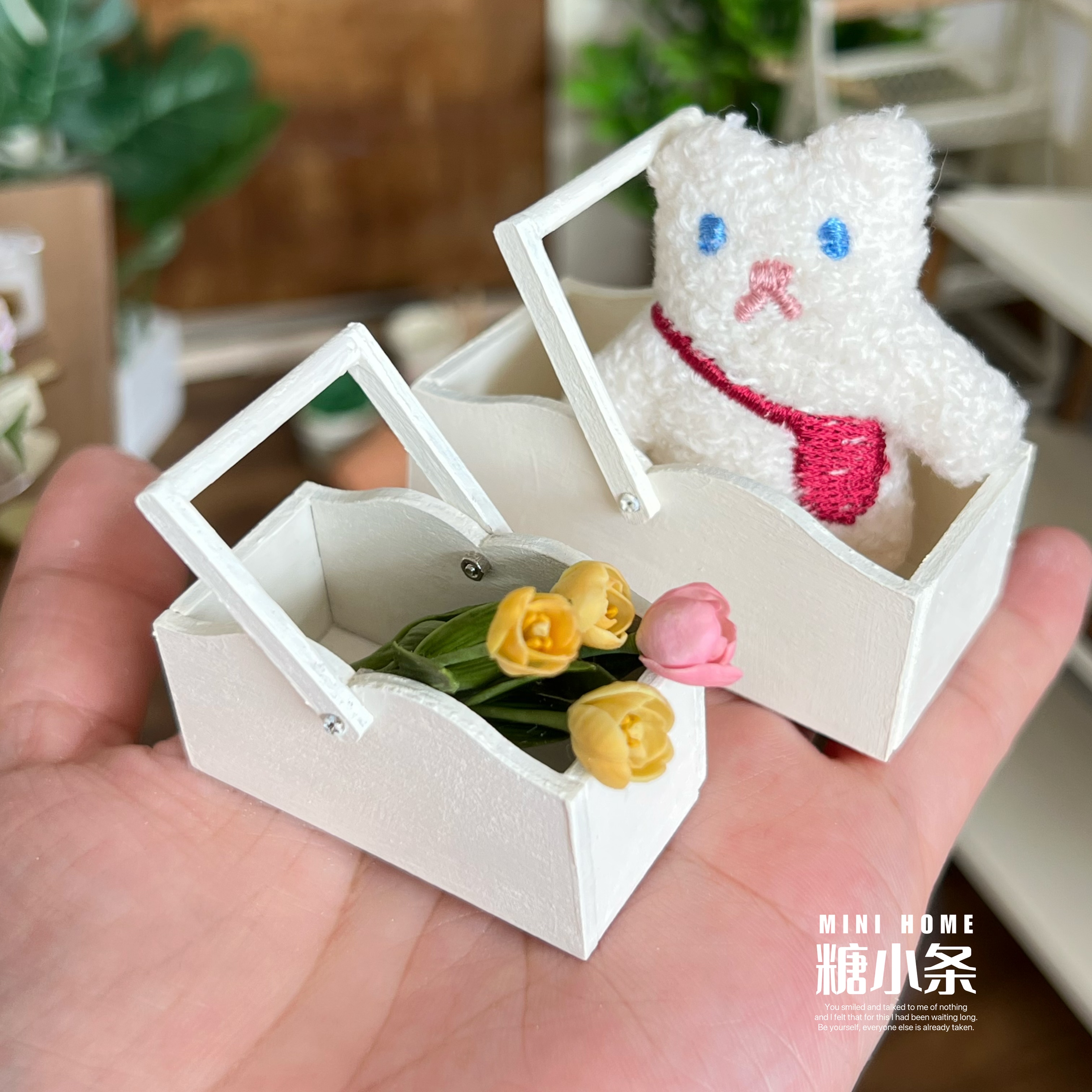 糖小条娃用6分手提篮材料包