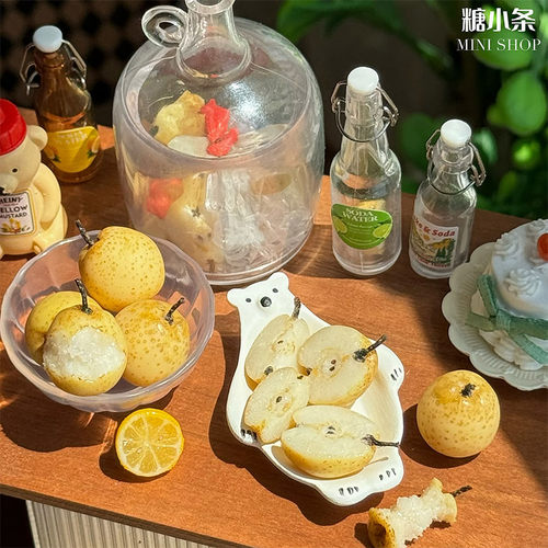 水果食玩迷你雪花梨糖小条
