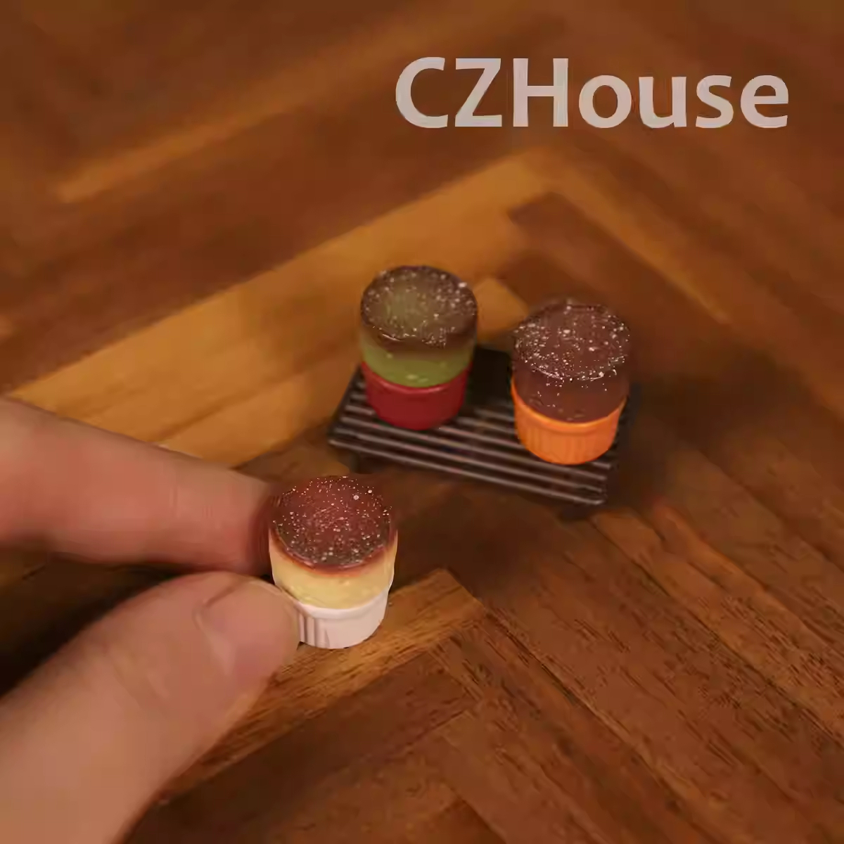 迷你舒芙蕾微缩食玩蛋糕